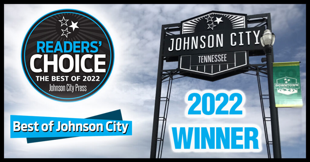 2022 Winner for best of Johnson City Readers' Choice